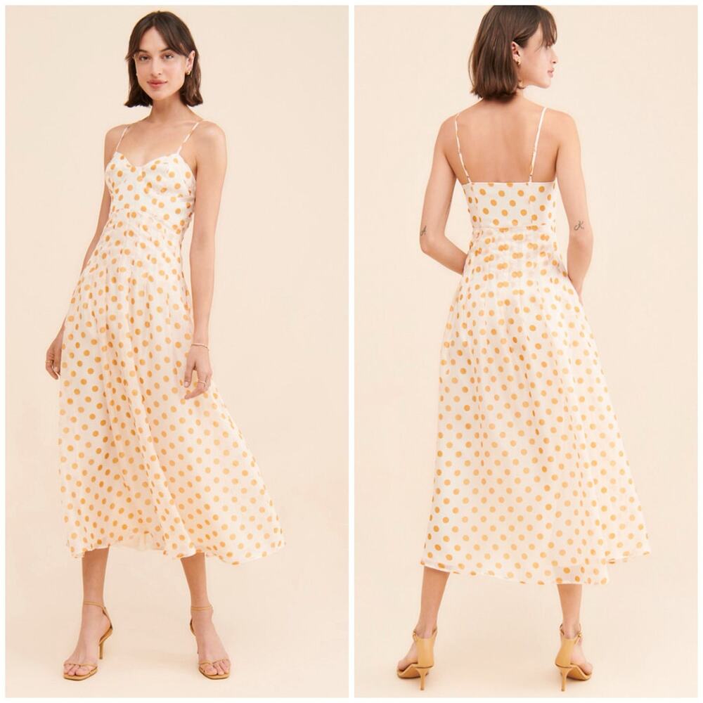 NWT En Saison Ava Daisy Floral Midi Dress Anthropologie Size M